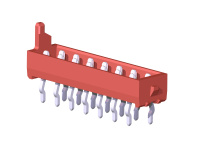 1.27X2.54mm (.050) DIP Type Male Connector 04-26Pin tyco 215464